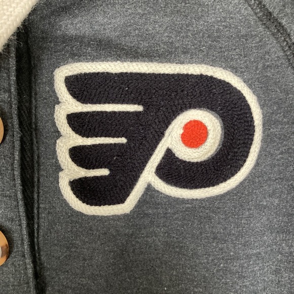 Philadelphia Flyers Hoodie Mitchell & Ness Vintage Hockey Sweatshirt Womens S - Picture 3 of 15